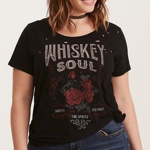NWOT Torrid size 3 distressed t-shirt